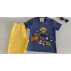 CAMISETA INFANTIL PLUNGED AZUL INDIGO 02 CAMISETA INFANTIL PLUNGED AZUL INDIGO 02