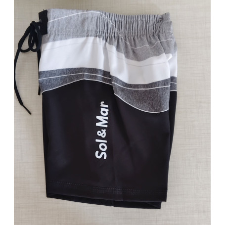 BOARDSHORT INFANTIL WAVES PRETO 06