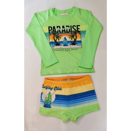 Conjunto praia infantojuvenil UV50+ Paradise