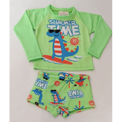 Conjunto Praia Infantil UV 50+ Dino Conjunto Praia Infantil UV 50+ Dino