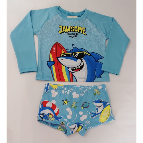 Conjunto Praia Infantil Tubarão
