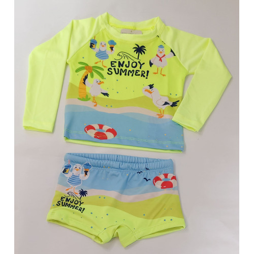 Conjunto moda praia Gaivota UV50+ Conjunto moda praia Gaivota UV50+